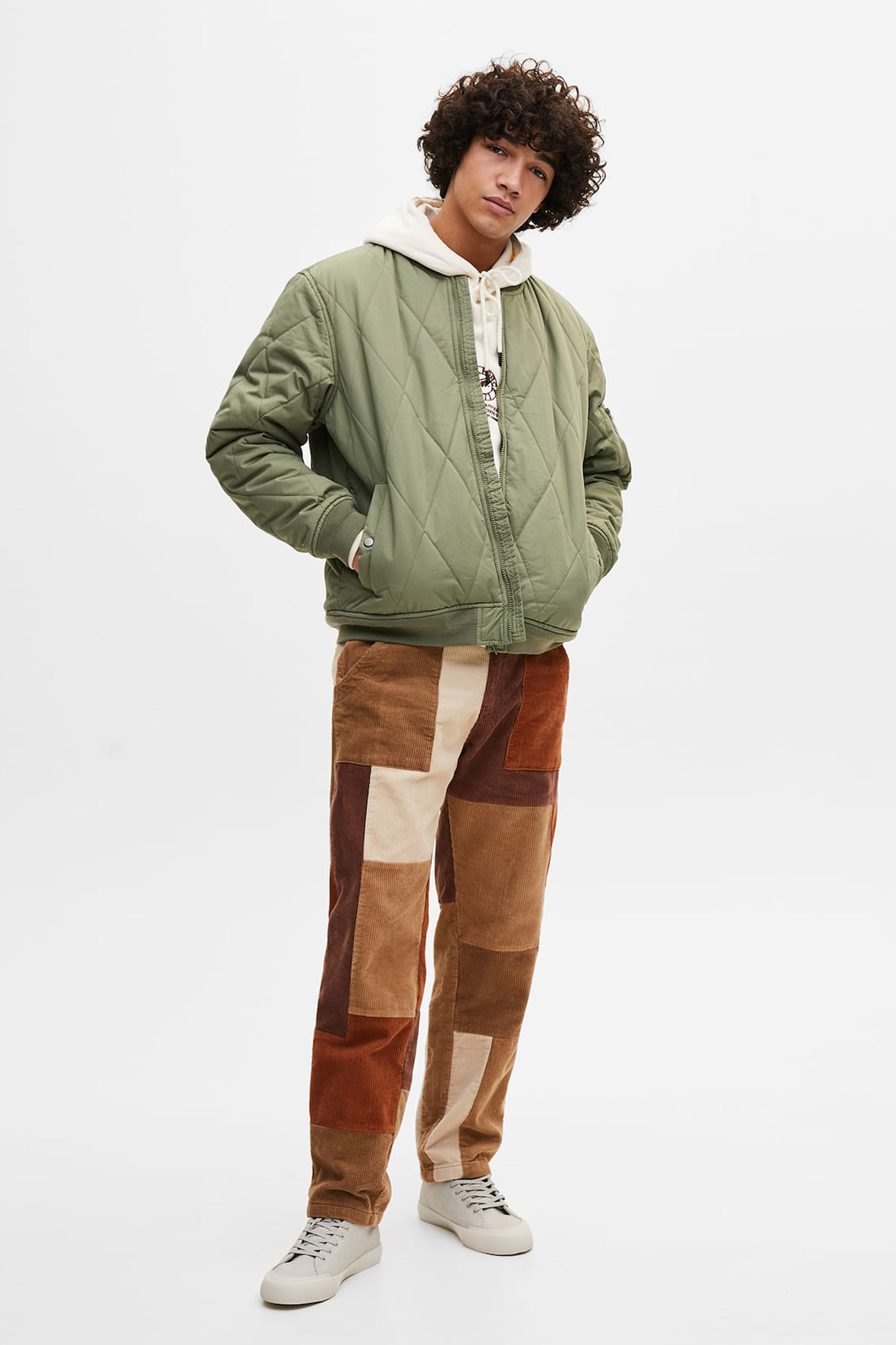 Quilted Bomber Jacket With Ribbed Trims - Imagen 4