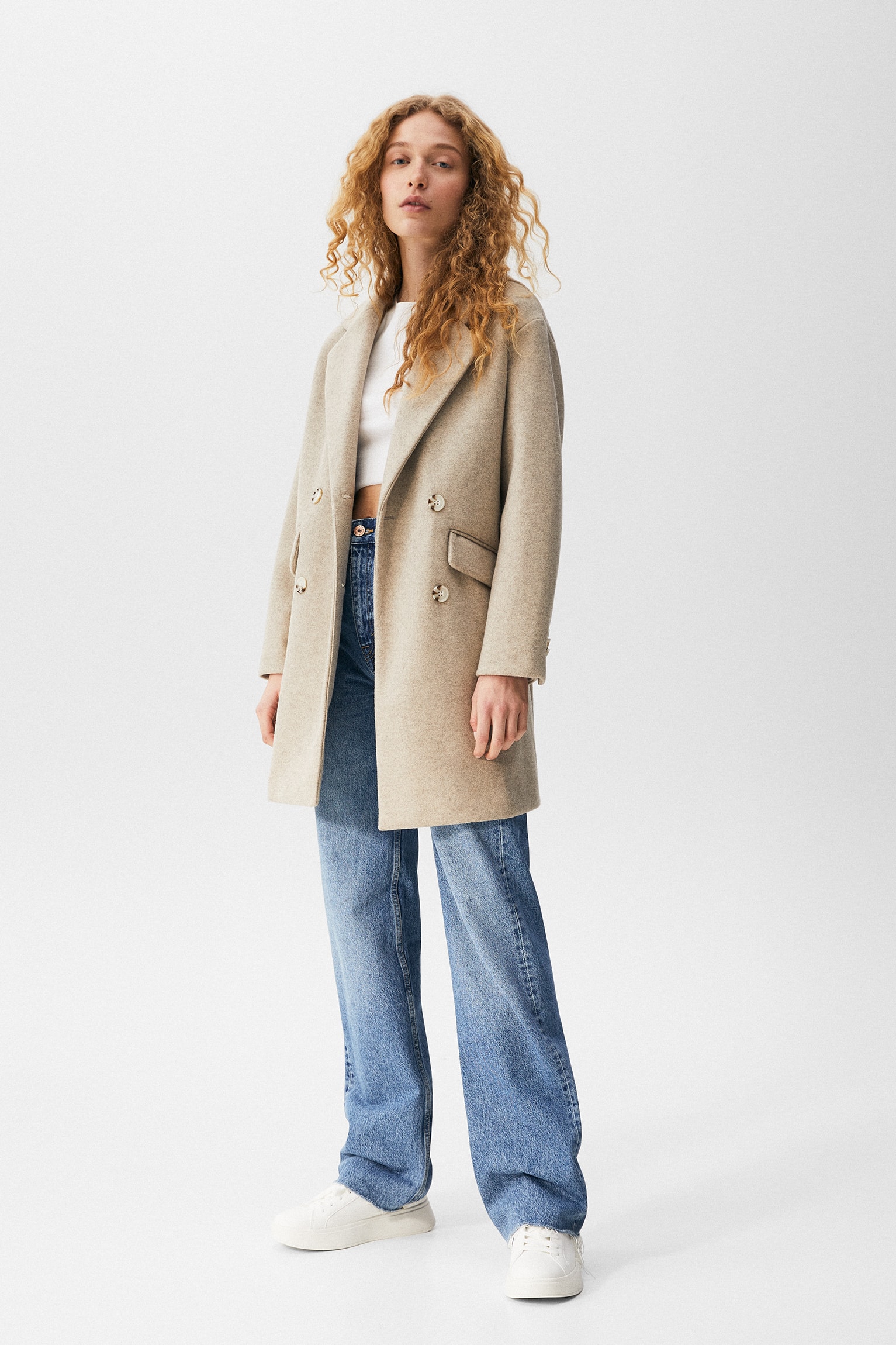 Double-Breasted Coat - Imagen 4
