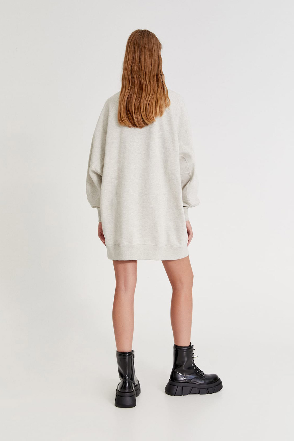 Long Sleeve Sweatshirt Dress - Imagen 2