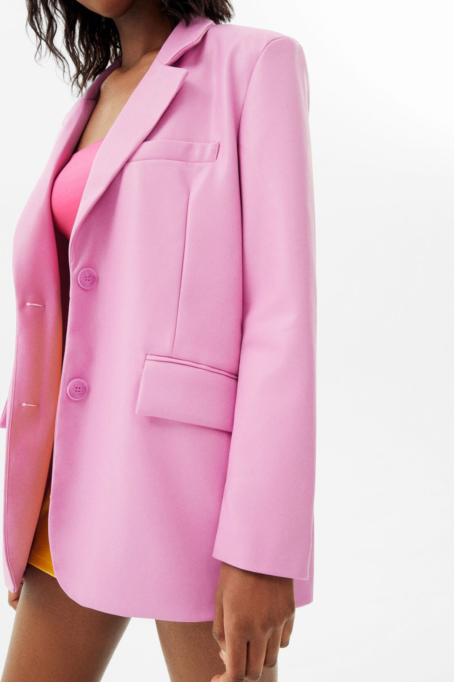 Faux Leather Blazer - Imagen 4