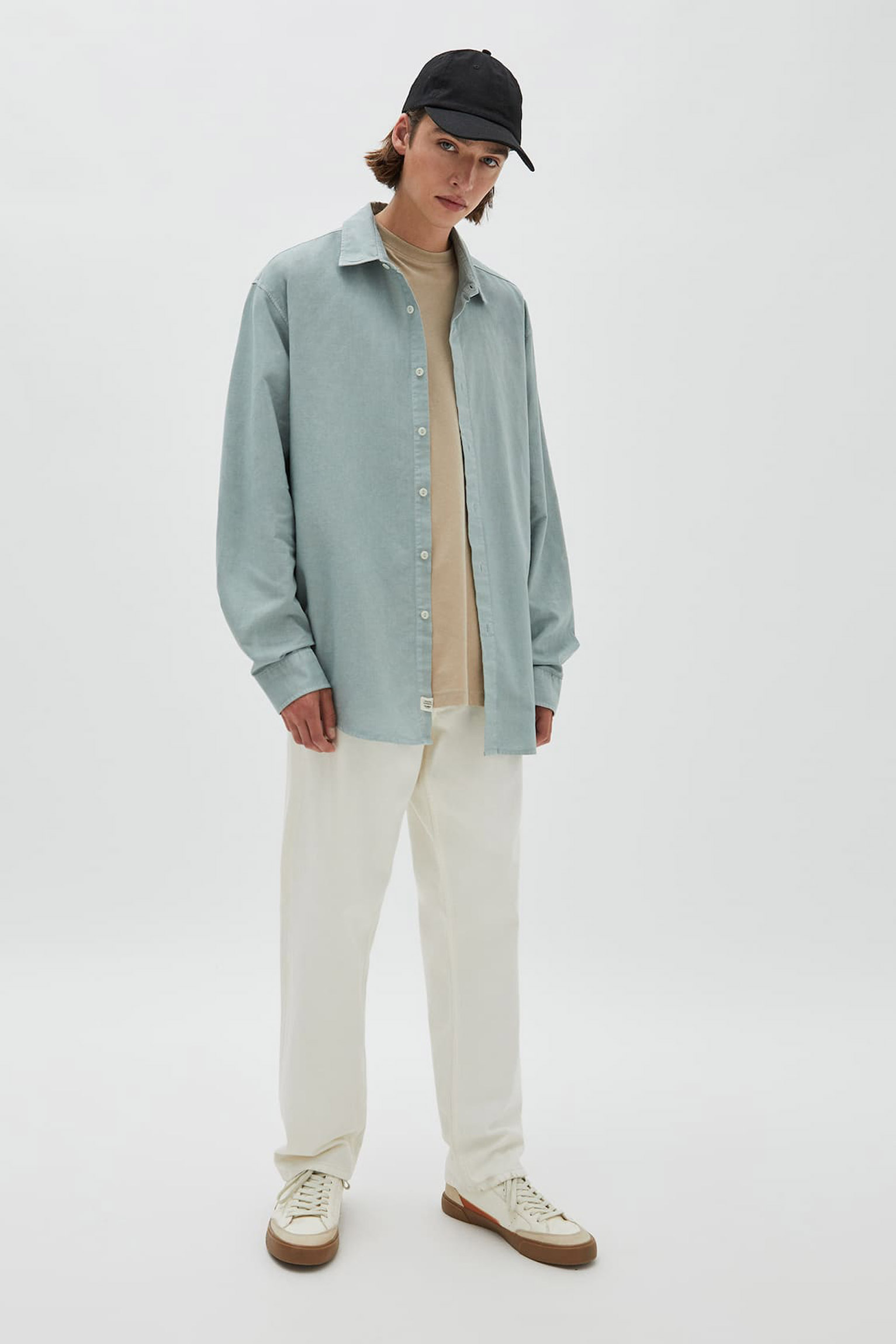 Cotton and Linen Basic Shirt - Imagen 3