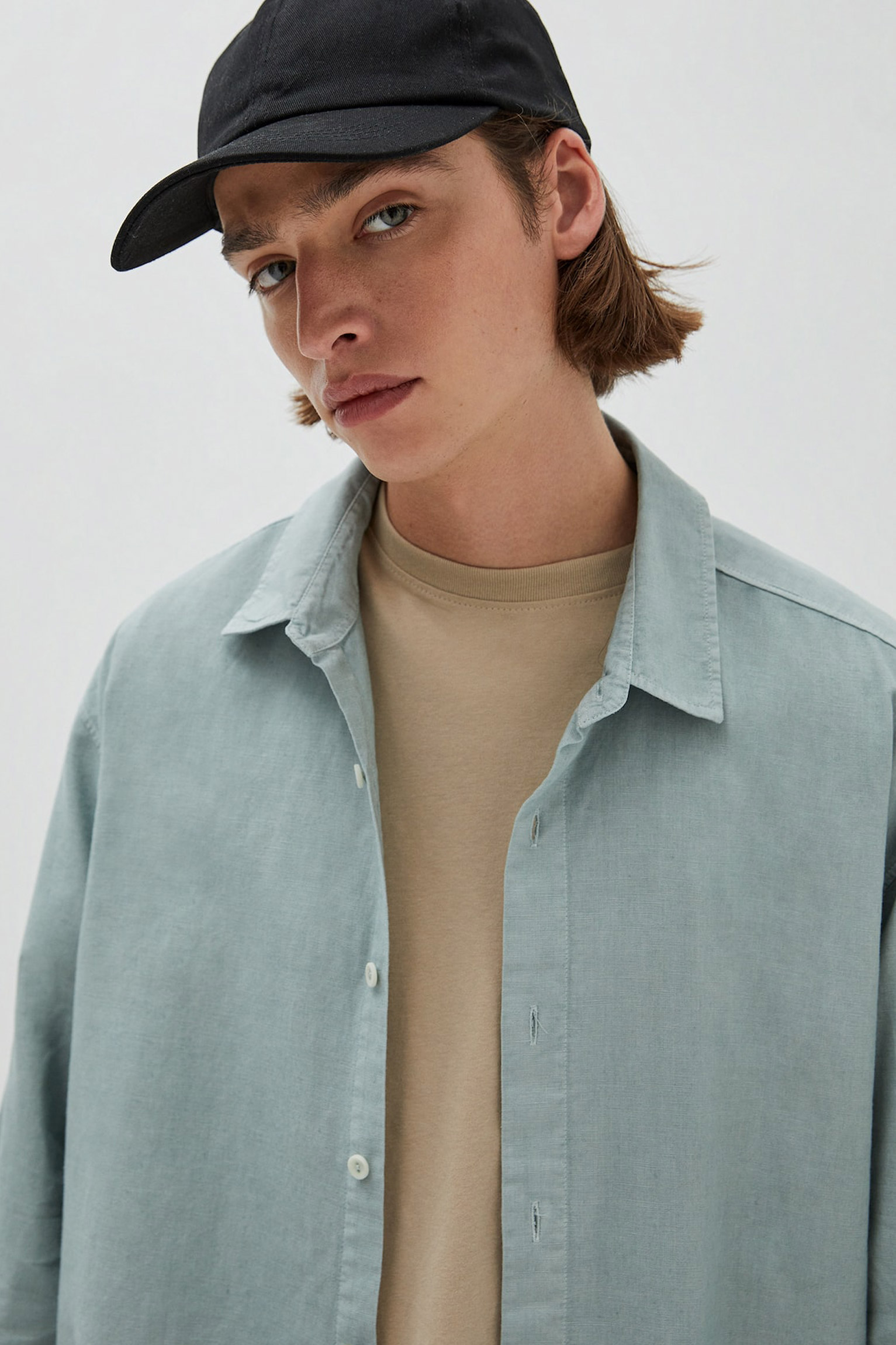 Cotton and Linen Basic Shirt - Imagen 4