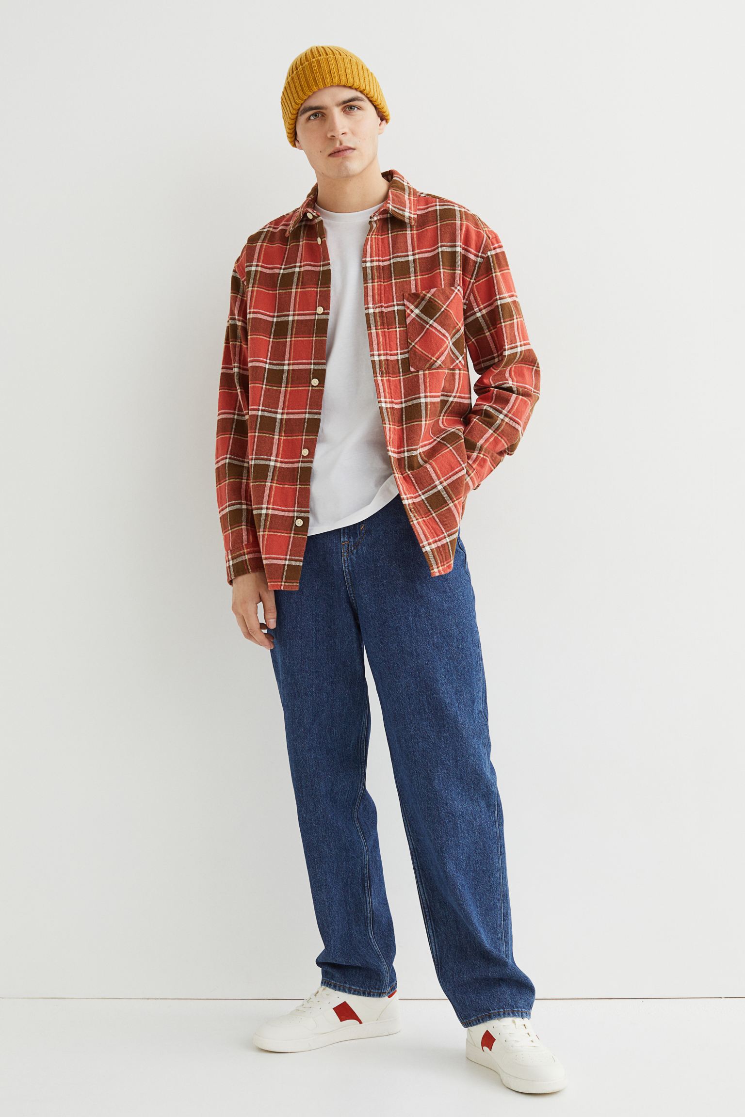 Relaxed Fit Plaid Flannel Shirt - Imagen 4