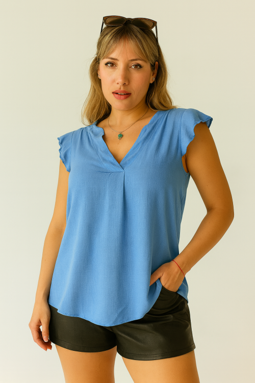 Blusa “Di Capri” – Lino Spandex